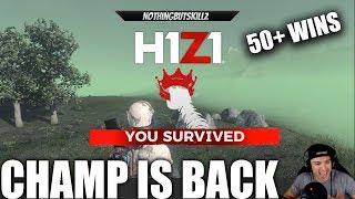 50 + WINS IN H1Z1 | PS4 PRO GAMEPLAY | THE CHAMP IS BACK WITH ANOTHER AMAZING SOLO WIN