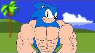 Skinny Muscle Transformation Sonic