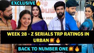 Week 28 - Z Serials TRP Ratings In Urban TSE Exclusive