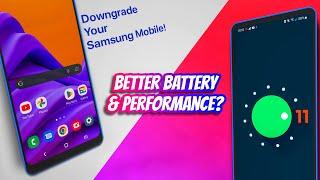 DOWNGRADE Samsung Phone, INSTALL One UI 3 Android 11 Firmware !