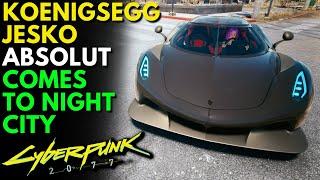 Cyberpunk 2077 - NEW KOENIGSEGG JESKO ABSOLUT (Cyberpunk 2077 Mods)