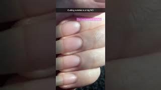 Pushing and cutting back cuticles will cause infections