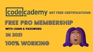 CodeCademy PRO Membership For FREE in 2021| FREE CERTIFICATIONS | 100 % Working |