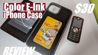REVIEW: Color E-Ink iPhone Case for $30 with NFC - Any Good? InkCase Dual Screen Phone Case!