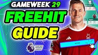 FPL FREE HIT GUIDE BLANK GAMEWEEK 29| Fantasy Premier League 2024/25