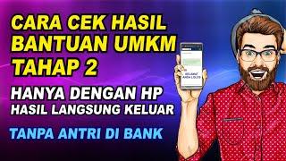 CARA CEK BANTUAN UMKM 2 4 JUTA