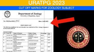 Cut Off For URATPG 2023 Zoology || Uniraj || Mudgalbiology