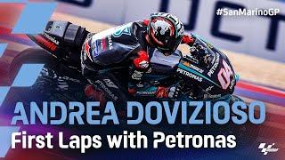 Andrea Dovizioso's First Laps with Petronas Yamaha SRT | 2021 #SanMarinoGP