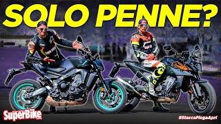 PERFETTE… PER PERDERE LA PATENTE! Yamaha MT-09 2024 vs KTM 990 Duke: comparativa tra moto maleducate