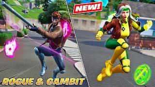 Rogue and Gambit Skin with Gear Bundle(LeBeau’s Bo Pickaxe) Gameplay! Fortnite