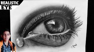 Realistic Eye Drawing - With Happy New Year 2023 || Arnab Arts ||