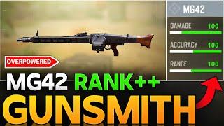 MG42 MOST DEADLY LMG IN CALL OF DUTY MOBILE GUNSMITH | MG42 RANK BUILD FOR COD MOBILE |