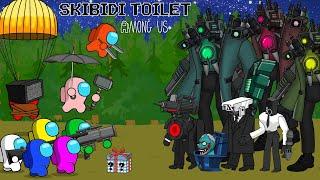 AMONG US CONFRONT WITH SKIBIDI TOILET | アマング・アス スキビディトイレとの対決 | AMONG US ANIMATION