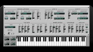 FREE VST SYNTH GTG K1 3  SOUND DEMO