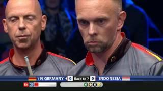 Germany vs Indonesia | Round 1 | Full HD | 2015 World Cup of Pool