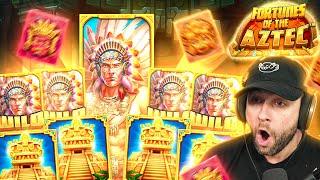 I OPEN MULTIPLE BONUSES on the FORTUNES OF AZTEC!! INSANE LUCK!! (Bonus Buys)