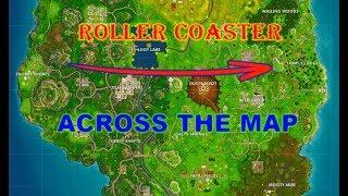 ROLLER COASTER ACROSS THE MAP!? | Fortnite