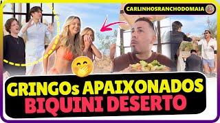 CARLINHOS VIU OS GRINGOS FICAREM APAIXONADOS POR GRACI E MAY EM UM RESTAURANTE NO MEIO DO DESERTO