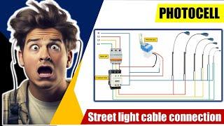 street light wiring in photocell sensor | photocell sensor wiring practical video