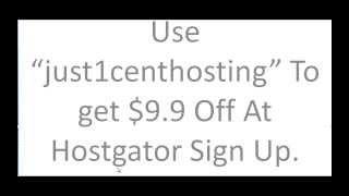 Hostgator 1 Cent Coupon Code From Hgcarjd.com