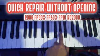 How to repair noisy Keybed Roland Stage Piano without opening RD88 FP30X FP10 PHA4