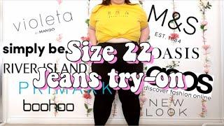 HUGE UK SIZE 22 SKINNY JEANS HAUL & TRY-ON // PLUS SIZE // SOPHIE PAYNE