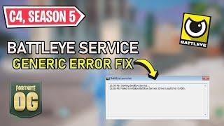 Fortnite - "Failed to Initialize Battleye Service: Generic Error" FIXED!!!