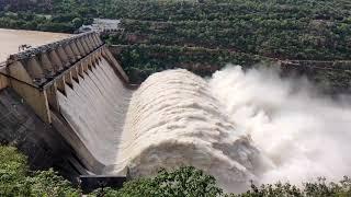 Srisailam Dam all gates opened 2021