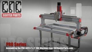 PRO Build Series:  PRO4824 4' x 2' CNC Router Assembly Overview - Customer Build at TechShop Detroit