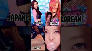 BLACKPINK Bombayah in 4 languages #shorts