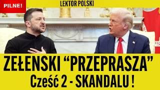 ZACZĘŁO SIĘ! TRUMP skomentował ZELENSKIEGO i STRASZY Ukrainę! Żełeński W TV NIE PRZEPROSI. Zelensky