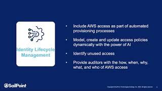 SailPoint Cloud Governance for AWS