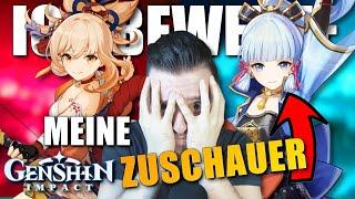 EURE CHARAKTERE SIND UNFASSBAR ...!? ICH BEWERTE DIE BUILDS MEINER ZUSCHAUER! I Genshin Impact