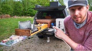 24H SOLO Truck Camping In Remote Wilderness!! Fly Fishing for Salmon