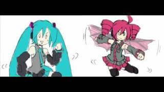 Miku and Teto's Po-Pi-Po Battle