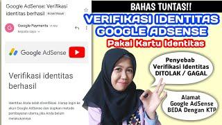 CARA VERIFIKASI IDENTITAS GOOGLE ADSENSE PAKAI KTP BERHASIL & REQUEST SURAT PIN GOOGLE ADSENSE