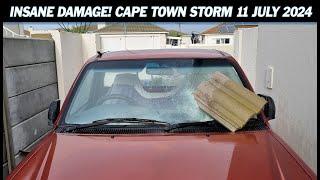 Cape Town Storm - Insane Damages! Gale Force Winds! 11th July 2024 #capeStorm #capetown
