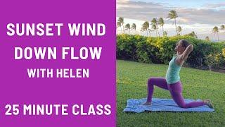 25 Minute Yoga Class - Sunset Wind Down Flow