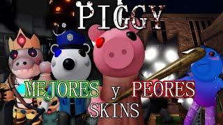 TOP 5 Las MEJORES y PEORES Skins De PIGGY  || Roblox Piggy