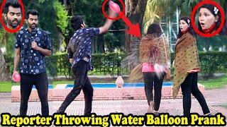 News Reporter Throwing Water Balloons Prank @Waqasranaofficial  | Waqas Rana | 2022