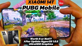 XIAOMI 14T Test Game PUBG Mobile | HyperOS 1.0.5 UltraHDR | Full Handcam