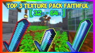 Top 3 Texture Packs Faithful [32× - 64×] - Best Texture Pack Faithful For Minecraft PE v1.17+