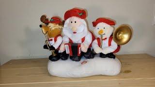 Gemmy animated 2008 santa band polka Trio - "jingle bells" "we wish you a merry christmas"