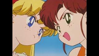 Sailor Venus and Sailor Jupiter argue about Boyfriends