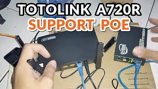 Modif PoE Router Totolink A720R untuk Hidupkan HTB Media Converter POE-IN