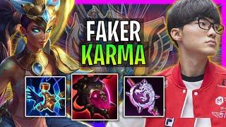 T1 Faker Plays Karma Mid vs Irelia! | Season 2024