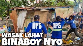 BINABOY SINUGOD NG CLEARING OPERATION MGA BAHAY WASAK LAHAT PANOORIN GRABE!