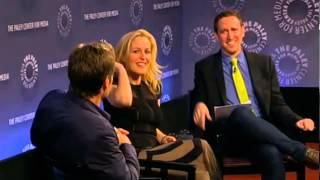 "WHAT THE FUCK IS MAGNETITE?" Gillian Anderson & David Duchovny at the Paley Center in NYC (Oct. 12)