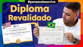 Como revalidar o DIPLOMA de MESTRADO da MUST University?