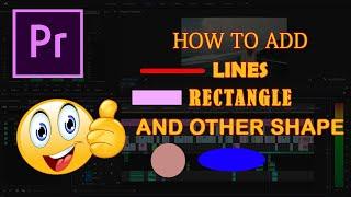 ️Adobe Premiere Pro: [VERY EASY] How To DRAW SHAPE TUTORIAL [MUST KNOW] 